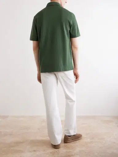 Zegna Cotton-Jersey Polo Shirt - Men | Thumbnail 4 Zegna Cotton-Jersey Polo Shirt - Men | Thumbnail 4