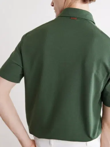 Zegna Cotton-Jersey Polo Shirt - Men | Thumbnail 5 Zegna Cotton-Jersey Polo Shirt - Men | Thumbnail 5