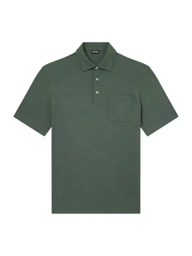 Zegna Cotton-Jersey Polo Shirt - Men | Thumbnail 1 Zegna Cotton-Jersey Polo Shirt - Men | Thumbnail 1