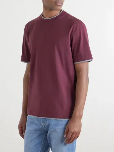 Brunello Cucinelli Layered Cotton-Jersey T-Shirt - Men | Thumbnail 3 Brunello Cucinelli Layered Cotton-Jersey T-Shirt - Men | Thumbnail 3