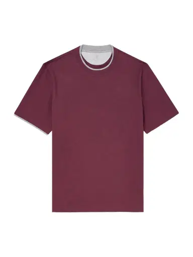 Brunello Cucinelli Layered Cotton-Jersey T-Shirt - Men | Thumbnail 1 Brunello Cucinelli Layered Cotton-Jersey T-Shirt - Men | Thumbnail 1