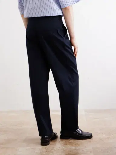 A.P.C. Ricky Straight-Leg Pleated Organic Cotton Trousers - Men | Thumbnail 4 A.P.C. Ricky Straight-Leg Pleated Organic Cotton Trousers - Men | Thumbnail 4