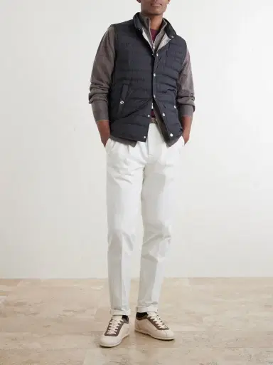 Brunello Cucinelli Quilted Shell Down Gilet - Men | Thumbnail 2 Brunello Cucinelli Quilted Shell Down Gilet - Men | Thumbnail 2