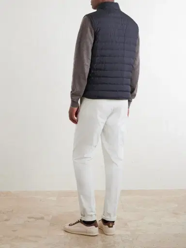 Brunello Cucinelli Quilted Shell Down Gilet - Men | Thumbnail 4 Brunello Cucinelli Quilted Shell Down Gilet - Men | Thumbnail 4