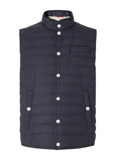 Brunello Cucinelli Quilted Shell Down Gilet - Men | Thumbnail 1 Brunello Cucinelli Quilted Shell Down Gilet - Men | Thumbnail 1