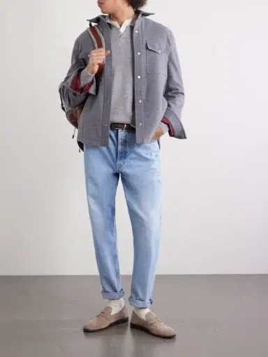 Brunello Cucinelli Straight-Leg Jeans - Men | Thumbnail 2 Brunello Cucinelli Straight-Leg Jeans - Men | Thumbnail 2