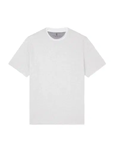 Brunello Cucinelli Layered Cotton-Jersey T-Shirt - Men | Thumbnail 1 Brunello Cucinelli Layered Cotton-Jersey T-Shirt - Men | Thumbnail 1