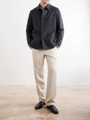 Lardini Prince of Wales Wool and Cashmere-Blend Jacket - Men | Thumbnail 2 Lardini Prince of Wales Wool and Cashmere-Blend Jacket - Men | Thumbnail 2