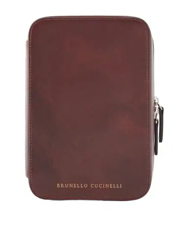 Brunello Cucinelli Leather Sunglasses Case - Men | Thumbnail 1 Brunello Cucinelli Leather Sunglasses Case - Men | Thumbnail 1