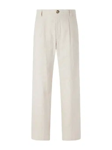 Oliver Spencer Morton Straight-Leg Pleated Cotton and Linen-Blend Trousers - Men | Thumbnail 1 Oliver Spencer Morton Straight-Leg Pleated Cotton and Linen-Blend Trousers - Men | Thumbnail 1