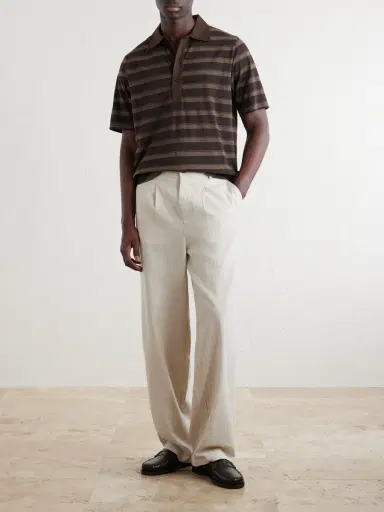 Oliver Spencer Stanfield Striped Organic Cotton Polo Shirt - Men | Thumbnail 2 Oliver Spencer Stanfield Striped Organic Cotton Polo Shirt - Men | Thumbnail 2