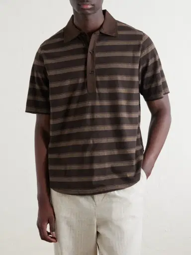 Oliver Spencer Stanfield Striped Organic Cotton Polo Shirt - Men | Thumbnail 3 Oliver Spencer Stanfield Striped Organic Cotton Polo Shirt - Men | Thumbnail 3