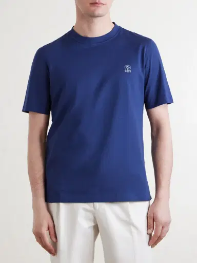 Brunello Cucinelli Layered Logo-Print Cotton-Jersey T-Shirt - Men | Thumbnail 3 Brunello Cucinelli Layered Logo-Print Cotton-Jersey T-Shirt - Men | Thumbnail 3