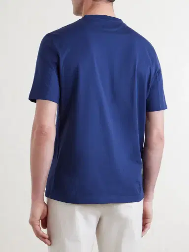 Brunello Cucinelli Layered Logo-Print Cotton-Jersey T-Shirt - Men | Thumbnail 4 Brunello Cucinelli Layered Logo-Print Cotton-Jersey T-Shirt - Men | Thumbnail 4