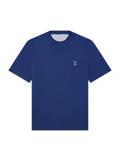 Brunello Cucinelli Layered Logo-Print Cotton-Jersey T-Shirt - Men | Thumbnail 1 Brunello Cucinelli Layered Logo-Print Cotton-Jersey T-Shirt - Men | Thumbnail 1