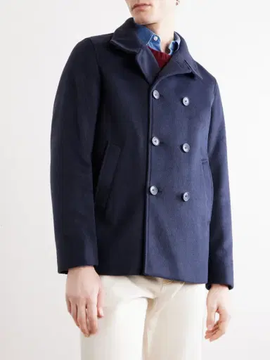 HERNO Double-Breasted Woven Coat - Men | Thumbnail 3 HERNO Double-Breasted Woven Coat - Men | Thumbnail 3