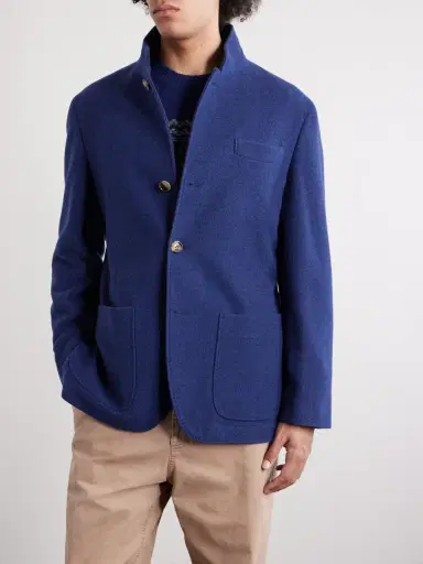 Brunello Cucinelli Unstructured Brushed-Cashmere Blazer - Men | Thumbnail 3 Brunello Cucinelli Unstructured Brushed-Cashmere Blazer - Men | Thumbnail 3