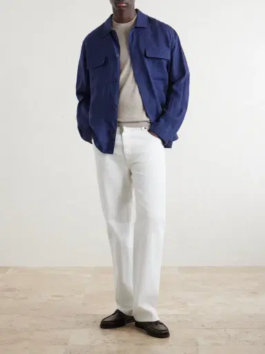 Sunspel Linen Overshirt - Men | Thumbnail 2 Sunspel Linen Overshirt - Men | Thumbnail 2