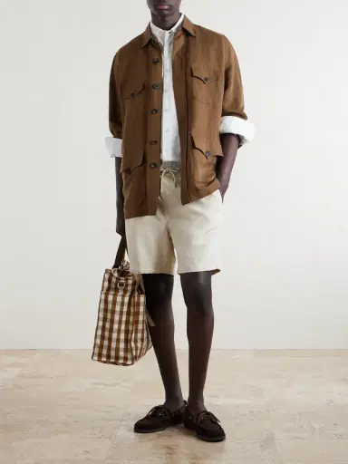 NN07 Checked Organic Cotton Weekend Bag - Men | Thumbnail 2 NN07 Checked Organic Cotton Weekend Bag - Men | Thumbnail 2