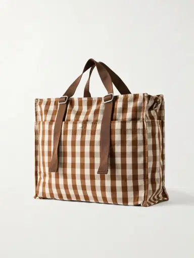 NN07 Checked Organic Cotton Weekend Bag - Men | Thumbnail 4 NN07 Checked Organic Cotton Weekend Bag - Men | Thumbnail 4