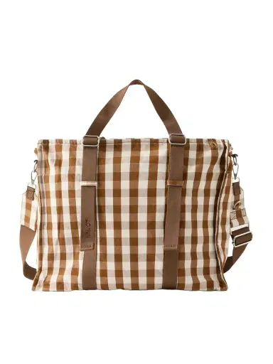 NN07 Checked Organic Cotton Weekend Bag - Men | Thumbnail 1 NN07 Checked Organic Cotton Weekend Bag - Men | Thumbnail 1