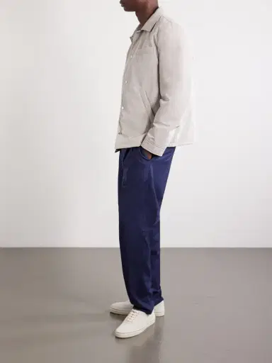 Brunello Cucinelli Tapered Pleated Virgin Wool-Flannel Drawstring Trousers - Men | Thumbnail 2 Brunello Cucinelli Tapered Pleated Virgin Wool-Flannel Drawstring Trousers - Men | Thumbnail 2