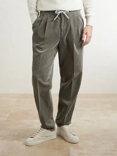 Brunello Cucinelli Straight-Leg Cotton-Corduroy Drawstring Trousers - Men | Thumbnail 3 Brunello Cucinelli Straight-Leg Cotton-Corduroy Drawstring Trousers - Men | Thumbnail 3