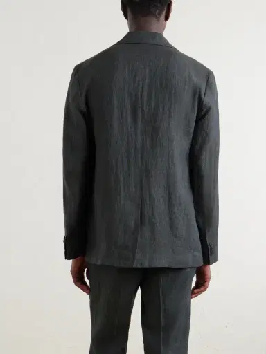 Sunspel Linen Suit Jacket - Men | Thumbnail 4 Sunspel Linen Suit Jacket - Men | Thumbnail 4