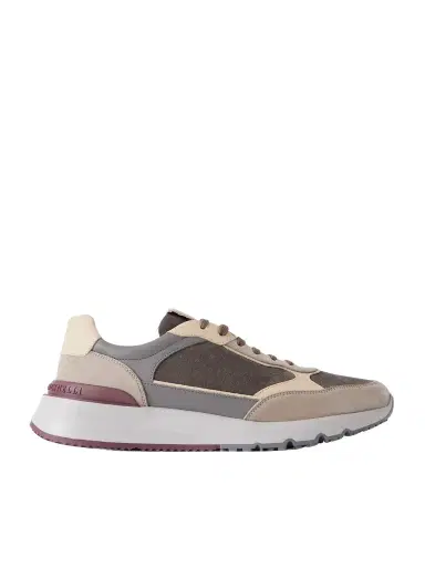 Brunello Cucinelli Leather and Suede Sneakers - Men | Thumbnail 1 Brunello Cucinelli Leather and Suede Sneakers - Men | Thumbnail 1