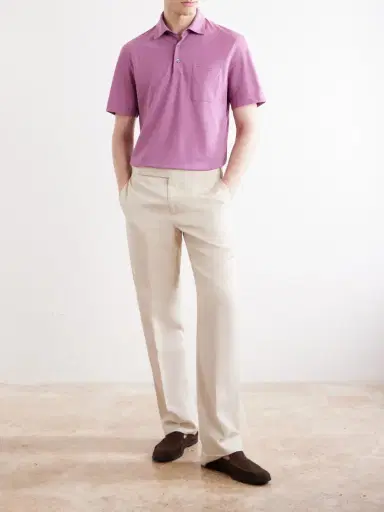 Zegna Cotton-Jersey Polo Shirt - Men | Thumbnail 2 Zegna Cotton-Jersey Polo Shirt - Men | Thumbnail 2