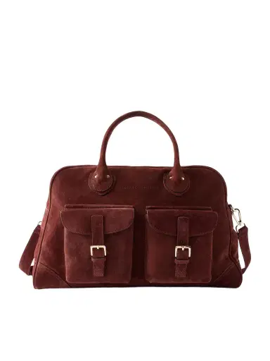 Brunello Cucinelli Suede Weekend Bag - Men | Thumbnail 1 Brunello Cucinelli Suede Weekend Bag - Men | Thumbnail 1