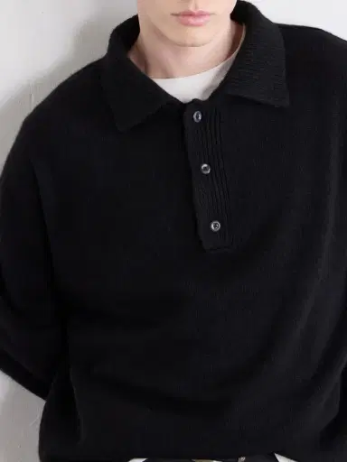 The Elder Statesman Dume Rugby Cashmere Polo Sweater - Men | Thumbnail 5 The Elder Statesman Dume Rugby Cashmere Polo Sweater - Men | Thumbnail 5