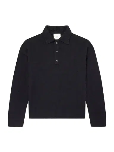 The Elder Statesman Dume Rugby Cashmere Polo Sweater - Men | Thumbnail 1 The Elder Statesman Dume Rugby Cashmere Polo Sweater - Men | Thumbnail 1