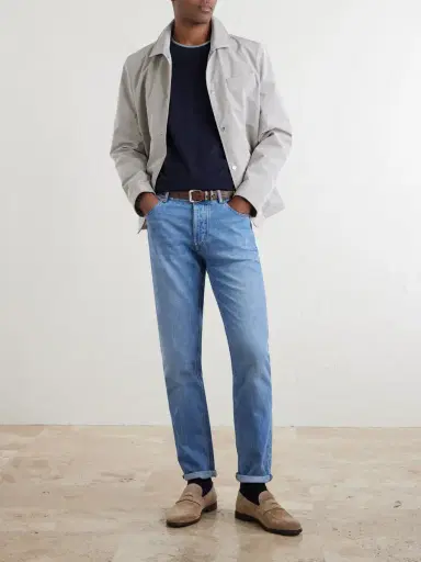 Brunello Cucinelli Layered Cotton-Jersey T-Shirt - Men | Thumbnail 2 Brunello Cucinelli Layered Cotton-Jersey T-Shirt - Men | Thumbnail 2