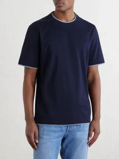 Brunello Cucinelli Layered Cotton-Jersey T-Shirt - Men | Thumbnail 3 Brunello Cucinelli Layered Cotton-Jersey T-Shirt - Men | Thumbnail 3