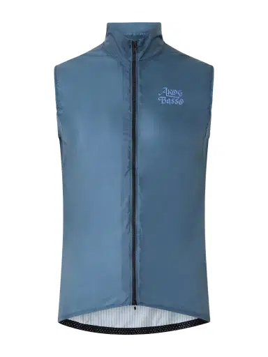 A Kind Of Guise Basso Giro Alpino Logo-Print Shell Cycling Gilet - Men | Thumbnail 1 A Kind Of Guise Basso Giro Alpino Logo-Print Shell Cycling Gilet - Men | Thumbnail 1