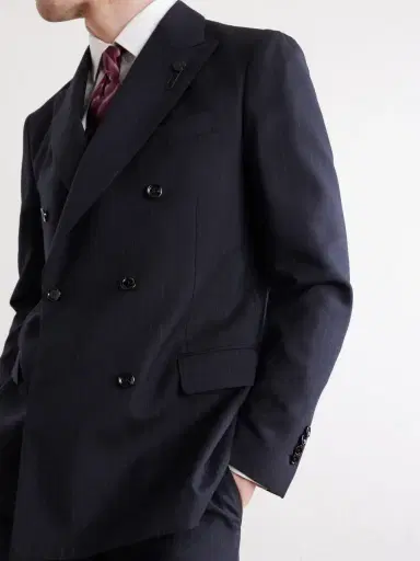 Lardini Double-Breasted Pintriped Wool Suit Jacket - Men | Thumbnail 5 Lardini Double-Breasted Pintriped Wool Suit Jacket - Men | Thumbnail 5