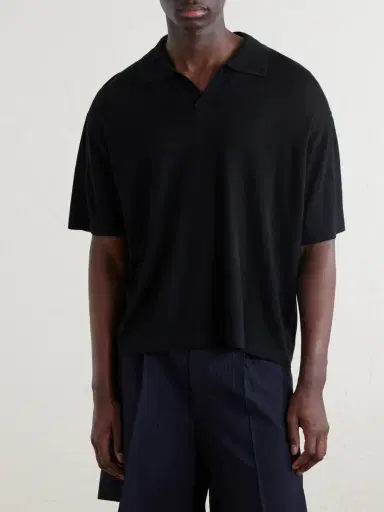 Frame Knitted Cotton Polo Shirt - Men | Thumbnail 3 Frame Knitted Cotton Polo Shirt - Men | Thumbnail 3