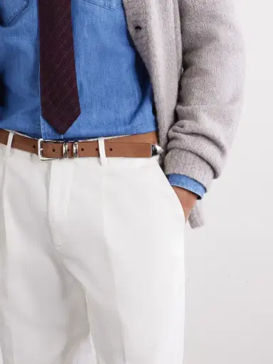 Brunello Cucinelli 3cm Suede Belt - Men | Thumbnail 2 Brunello Cucinelli 3cm Suede Belt - Men | Thumbnail 2