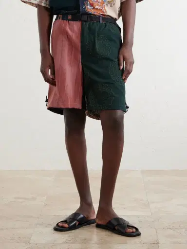 Kardo Kami Wide-Leg Belted Cotton Shorts - Men | Thumbnail 3 Kardo Kami Wide-Leg Belted Cotton Shorts - Men | Thumbnail 3