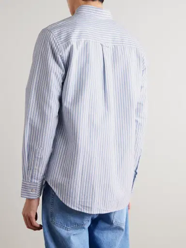 NN07 Colby 5910 Button-Down Collar Striped Organic Cotton Oxford Shirt - Men | Thumbnail 4 NN07 Colby 5910 Button-Down Collar Striped Organic Cotton Oxford Shirt - Men | Thumbnail 4
