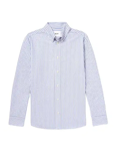 NN07 Colby 5910 Button-Down Collar Striped Organic Cotton Oxford Shirt - Men | Thumbnail 1 NN07 Colby 5910 Button-Down Collar Striped Organic Cotton Oxford Shirt - Men | Thumbnail 1
