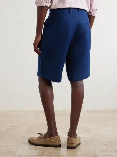 Oliver Spencer Coney Straight-Leg Pleated Linen Shorts - Men | Thumbnail 4 Oliver Spencer Coney Straight-Leg Pleated Linen Shorts - Men | Thumbnail 4