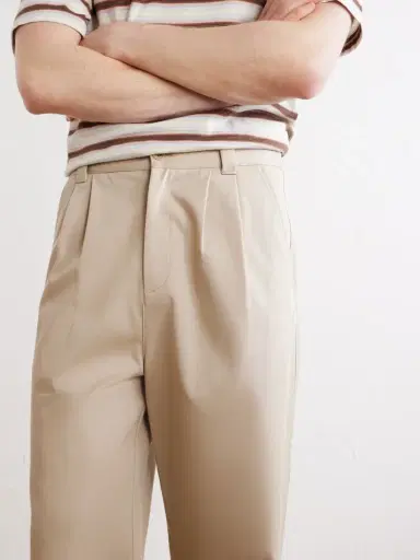 A.P.C. Ricky Straight-Leg Pleated Organic Cotton Trousers - Men | Thumbnail 5 A.P.C. Ricky Straight-Leg Pleated Organic Cotton Trousers - Men | Thumbnail 5