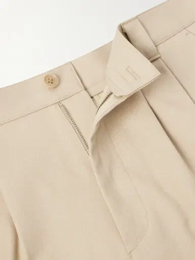 A.P.C. Ricky Straight-Leg Pleated Organic Cotton Trousers - Men | Thumbnail 6 A.P.C. Ricky Straight-Leg Pleated Organic Cotton Trousers - Men | Thumbnail 6