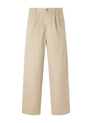 A.P.C. Ricky Straight-Leg Pleated Organic Cotton Trousers - Men | Thumbnail 1 A.P.C. Ricky Straight-Leg Pleated Organic Cotton Trousers - Men | Thumbnail 1