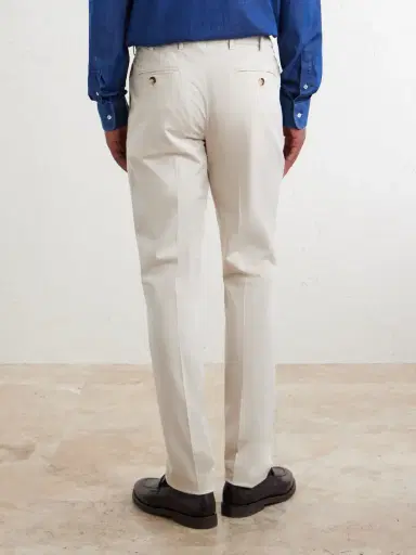 Brunello Cucinelli Straight-Leg Cotton-Blend Trousers - Men | Thumbnail 4 Brunello Cucinelli Straight-Leg Cotton-Blend Trousers - Men | Thumbnail 4