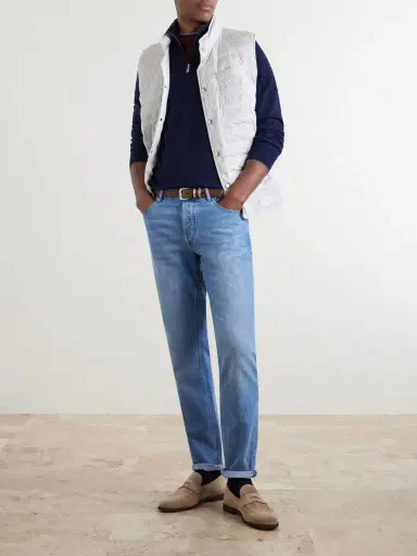 Brunello Cucinelli Quilted Shell Down Gilet - Men | Thumbnail 2 Brunello Cucinelli Quilted Shell Down Gilet - Men | Thumbnail 2