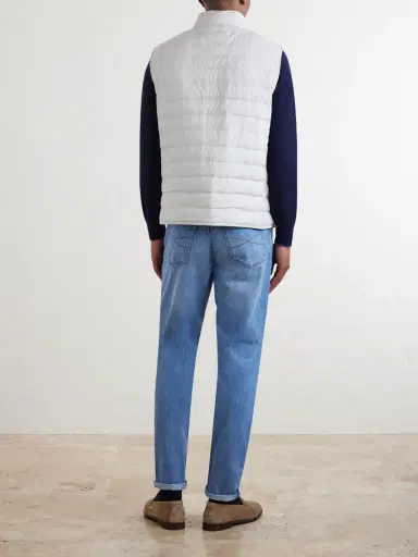 Brunello Cucinelli Quilted Shell Down Gilet - Men | Thumbnail 4 Brunello Cucinelli Quilted Shell Down Gilet - Men | Thumbnail 4