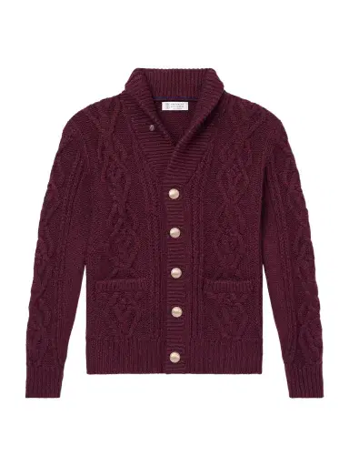 Brunello Cucinelli Cable-Knit Cashmere Cardigan - Men | Thumbnail 1 Brunello Cucinelli Cable-Knit Cashmere Cardigan - Men | Thumbnail 1